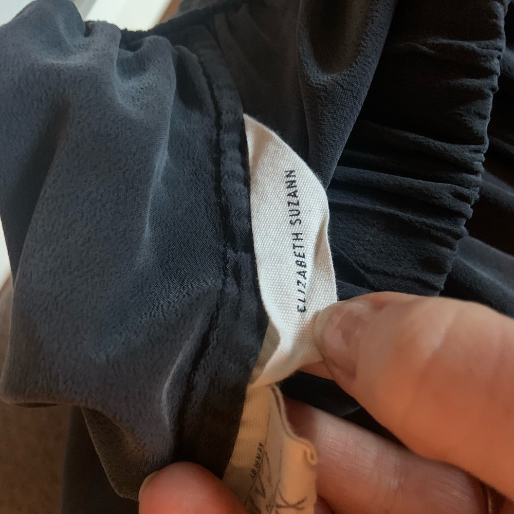 Elizabeth Suzann Black silk crepe Bell skirt XS - Picture 7 of 8